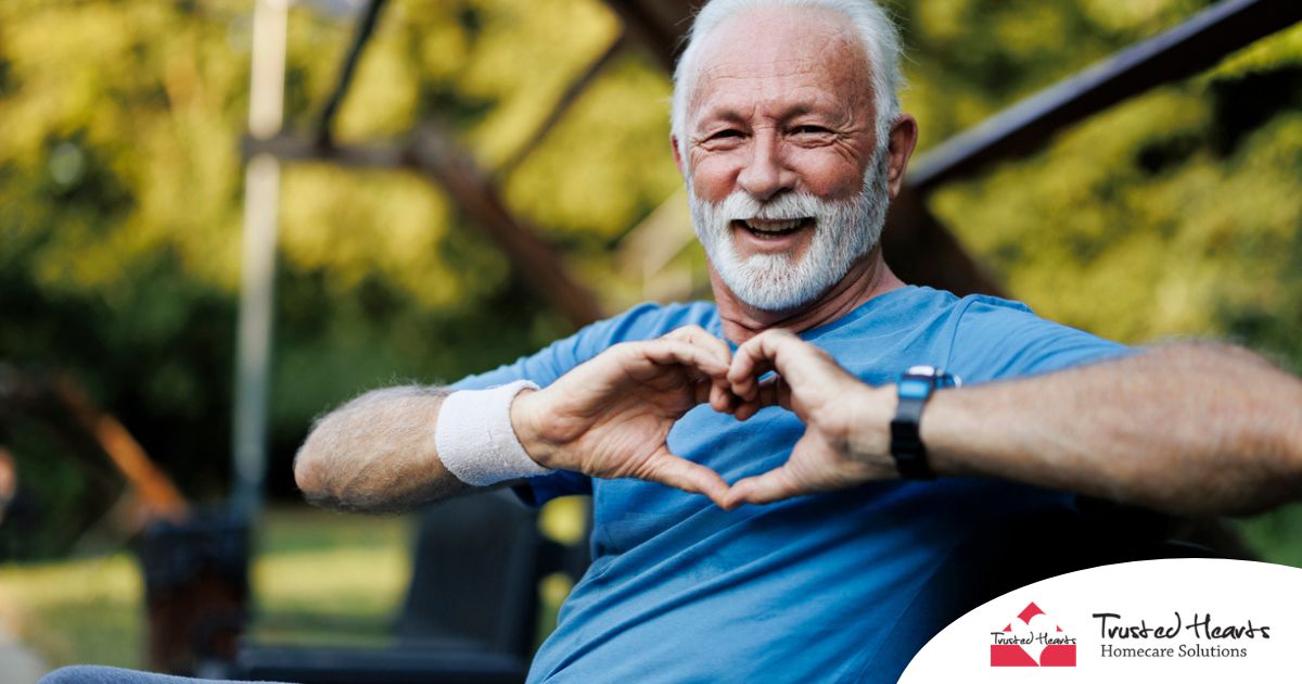 A senior stays active during men’s health month benefitting from senior health at home.